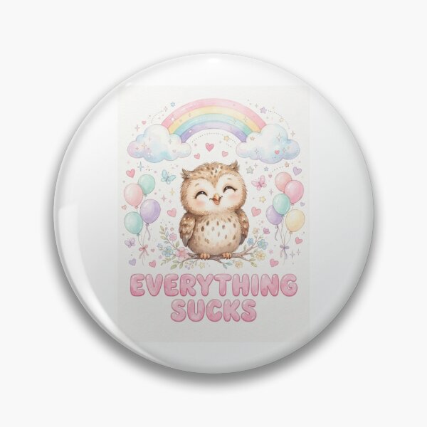 Item preview, Owl Everything sucks funny gag adult humor novelty meme memes pet christmas birthday designed and sold by CheeseBlueprint.