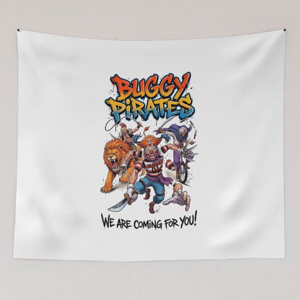 Item preview, Pirates Buggy T-Shirt Graffiti Art Anime Manga designed and sold by FreakToons.
