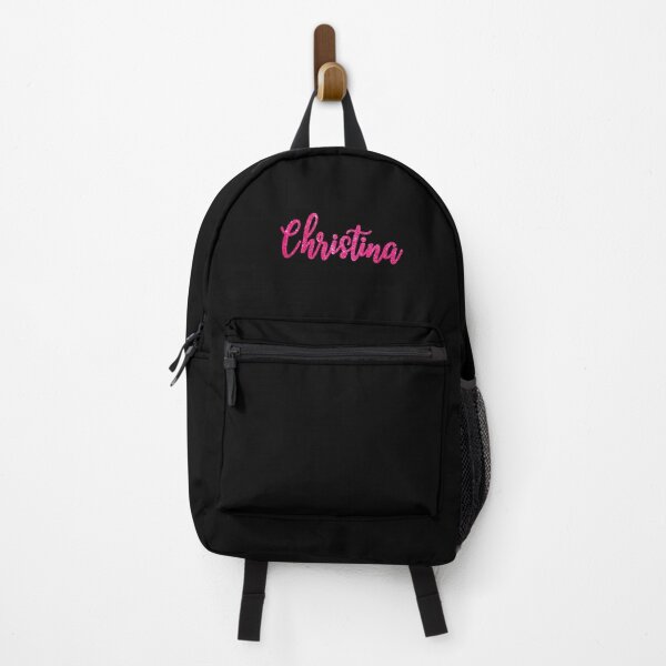 Item preview, Christina Hot Pink Sparkly Personalised Name Design designed and sold by CamilasPrints.