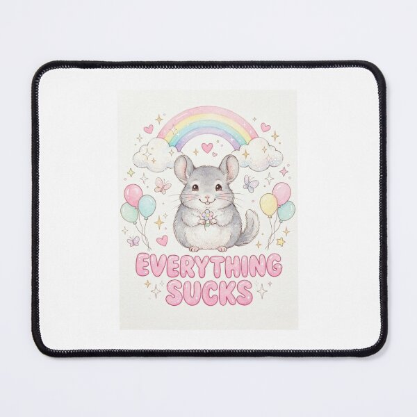 Item preview, Chinchilla Everything sucks funny gag adult humor novelty meme memes pet christmas birthday designed and sold by CheeseBlueprint.