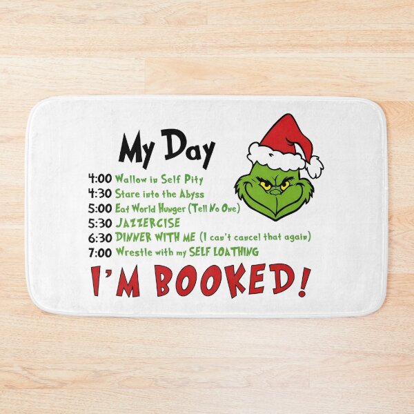 Item preview, Grumpy Christmas Grinch Self Care Schedule Design designed and sold by AlisonKli63932.