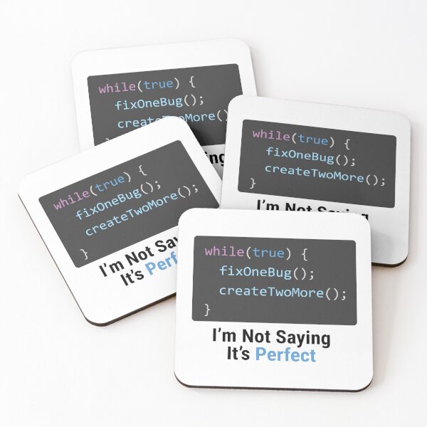 Artikelvorschau, Ich sage nicht, dass es perfekt ist – Lustiger Programmierfehler entworfen und verkauft von Sekla-Studio.