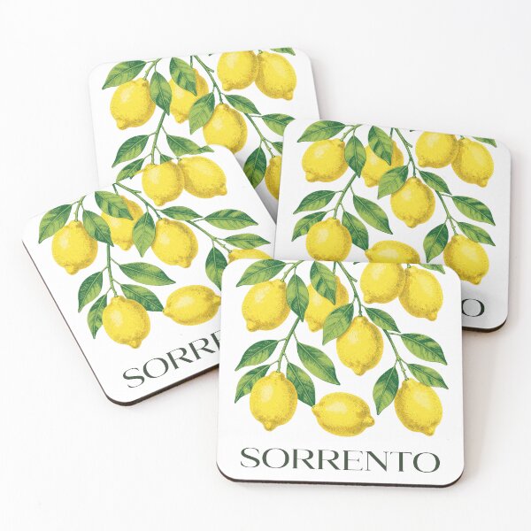 Item preview, Sorrento Italy Lemon Vintage Travel Poster designed and sold by WildArtIT.