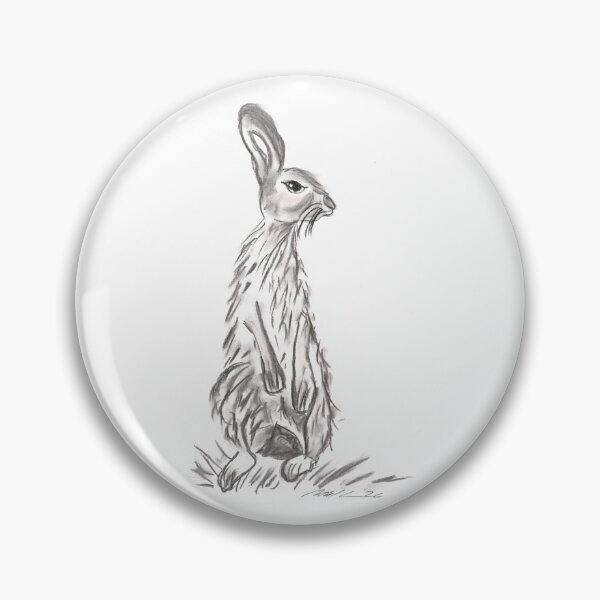 Item preview, Hare, Charcoal designed and sold by Anke‘s Bazaar.
