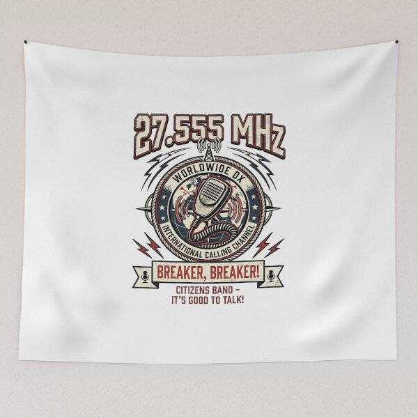 Item preview, 27.555 MHz CB Radio International Calling Channel T-Shirt designed and sold by Scorpion Creative.