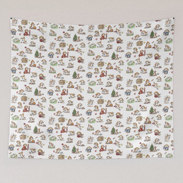 Item preview, Adorable Brown and White Dog Sticker Set designed and sold by aimicat.