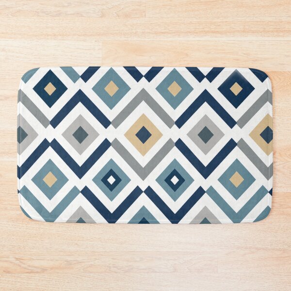 Item preview, Geometric Blue & Gold Pattern designed and sold by Punch-E415.