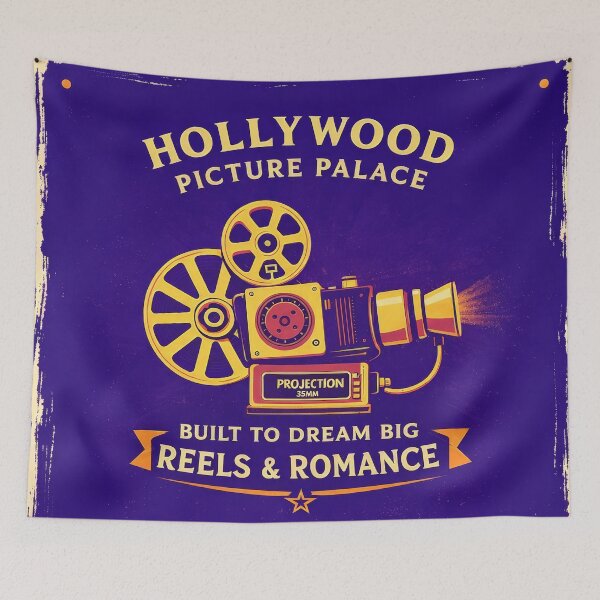 Item preview, Hollywood Picture Palace Reels Romance Vintage Art designed and sold by Cine8.