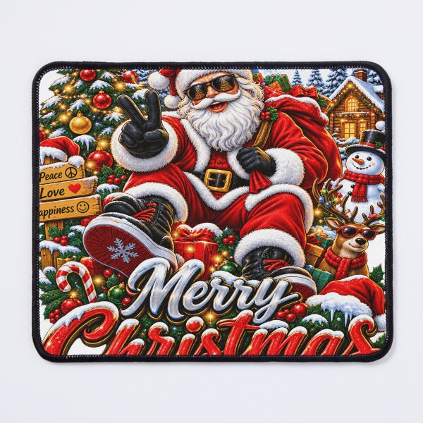 Item preview, Merry Christmas Santa Peace Love Happiness designed and sold by Imperium-Studio.