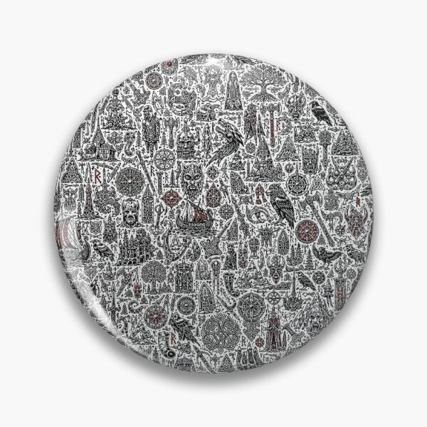 Item preview, Legendary North Viking Doodle Pattern designed and sold by i-corp.