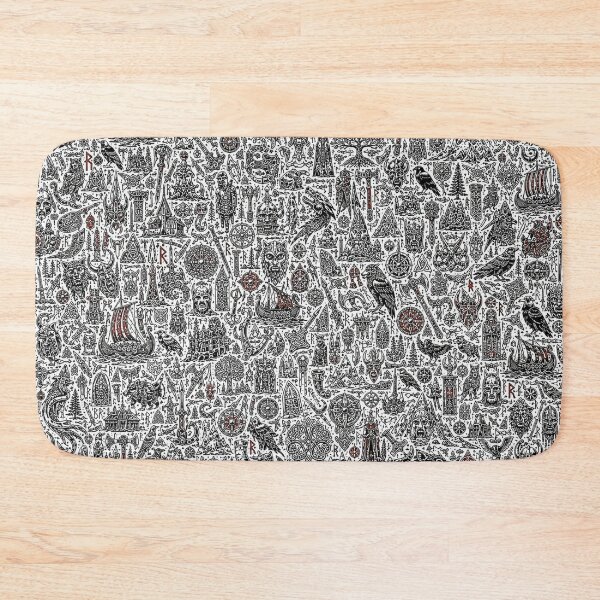 Item preview, Legendary North Viking Doodle Pattern designed and sold by i-corp.
