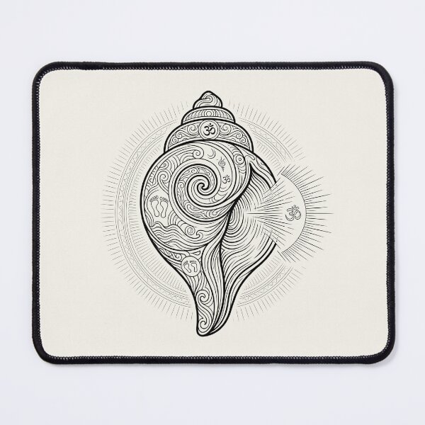 Item preview, Sacred Shankha Om Luxury Line Art designed and sold by hutofdesigns.