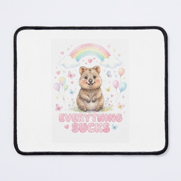 Item preview, Quokka Everything sucks funny gag adult humor novelty meme memes pet christmas birthday designed and sold by CheeseBlueprint.
