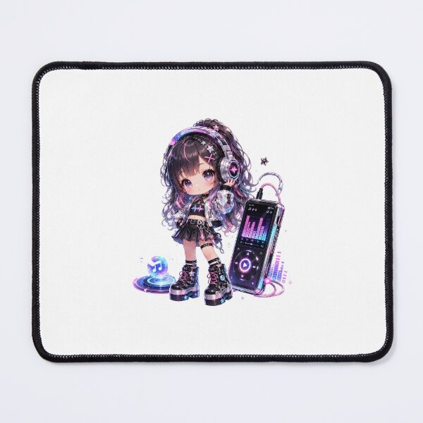 Item preview, Cyber DJ Doll Sticker designed and sold by blossomfun.