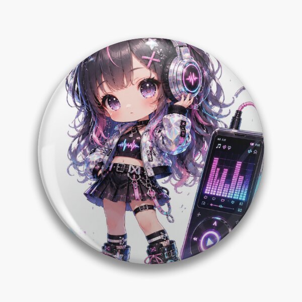 Item preview, Cyber DJ Doll Sticker designed and sold by blossomfun.