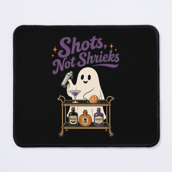 Item preview, Shots Not Shrieks Shirt, Comfort Colors® Ghost Bartender Tee, Funny Halloween Bar Staff Graphic designed and sold by TshirtsLabs.