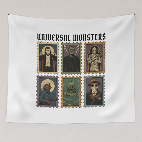 Item preview, Vintage Universal Monsters Gothic Horror Stamp Collection designed and sold by RichardAn57560.
