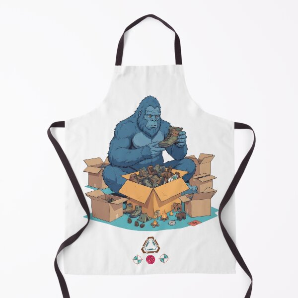 Item preview, Bigfoot Unpacking Gear Pile - Funny Sasquatch Hiking Boots & Camping Art T-Shirt designed and sold by Whimsy Trail Co.