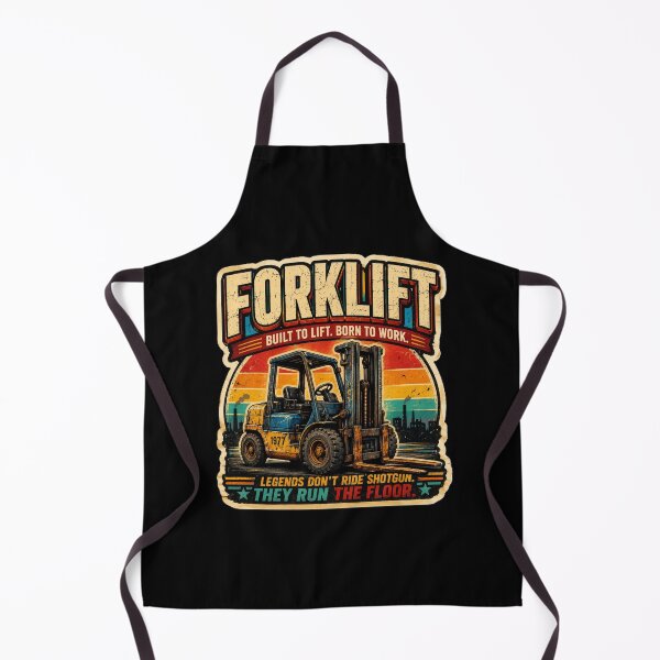 Item preview, Forklift Built To Lift Born To Work designed and sold by RetroNibylander.