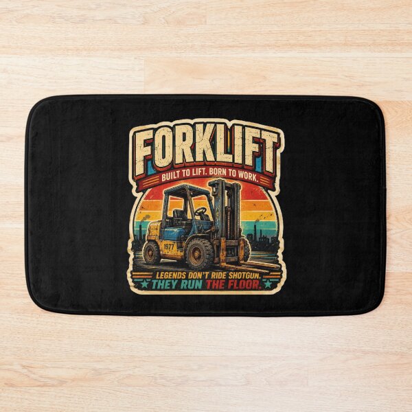 Item preview, Forklift Built To Lift Born To Work designed and sold by RetroNibylander.
