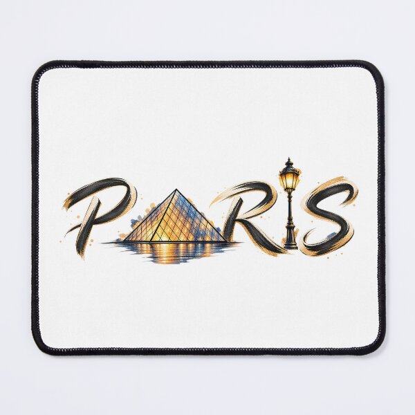 Item preview, I Louvre Paris – Paris Love Pun with Louvre Pyramid & Eiffel Tower designed and sold by SVALANART.