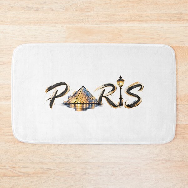 Item preview, I Louvre Paris – Paris Love Pun with Louvre Pyramid & Eiffel Tower designed and sold by SVALANART.