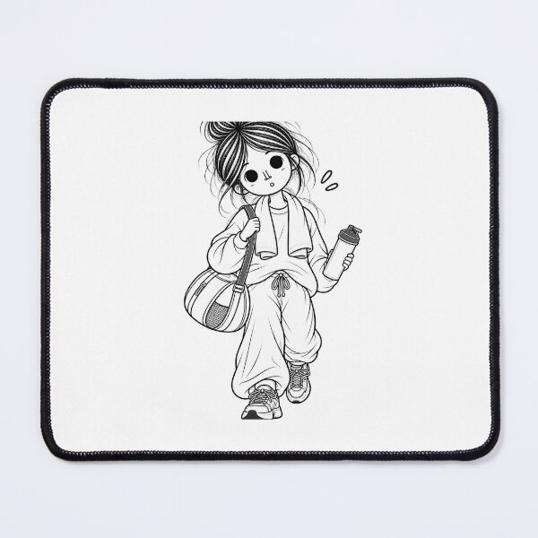 Item preview, Gym Girl Workout Illustration designed and sold by Teem97.