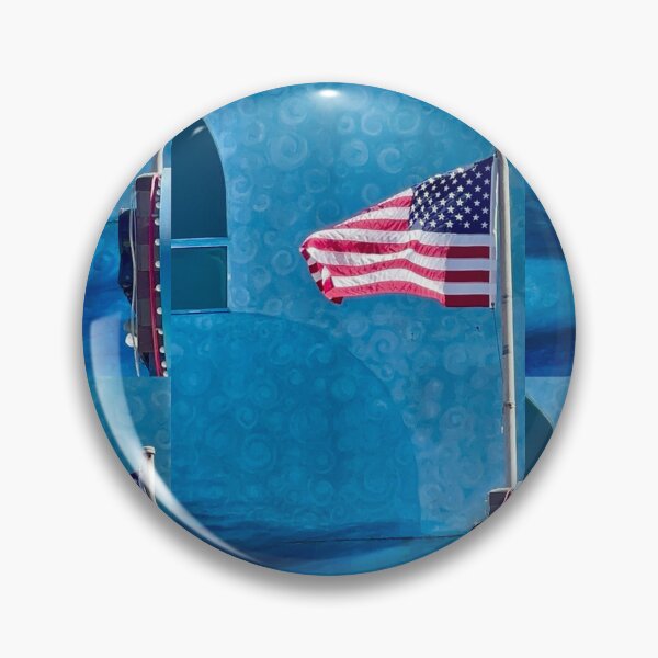 Item preview, Stars and Stripes Against Electric Blue designed and sold by Kimberly Palmer.