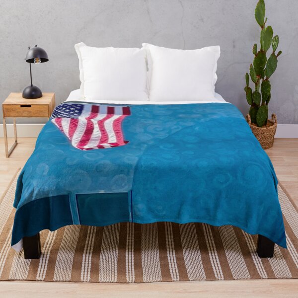 Item preview, Stars and Stripes Against Electric Blue designed and sold by Kimberly Palmer.
