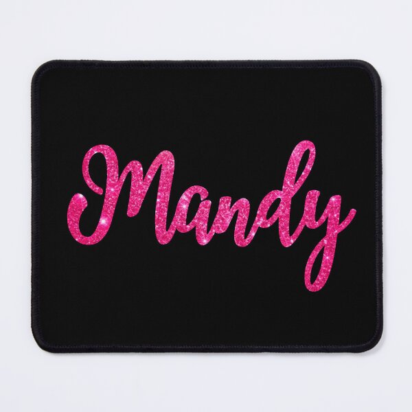 Item preview, Mandy Hot Pink Sparkly Personalised Name Design designed and sold by CamilasPrints.