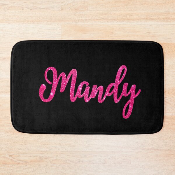 Item preview, Mandy Hot Pink Sparkly Personalised Name Design designed and sold by CamilasPrints.