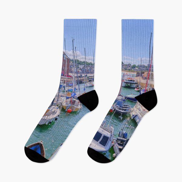 Item preview, The small harbour at North Berwick full of yachts and small boats designed and sold by Violaman.