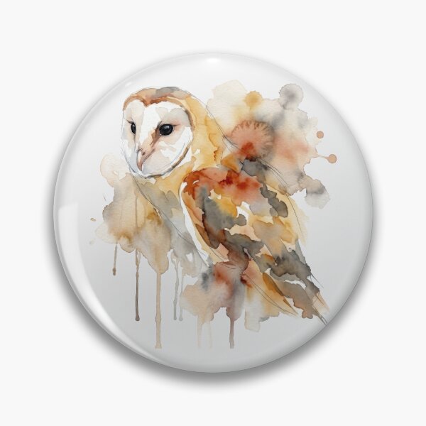 Item preview, Barn Owl Wing Extended, Rust and Grey designed and sold by caracatita75.