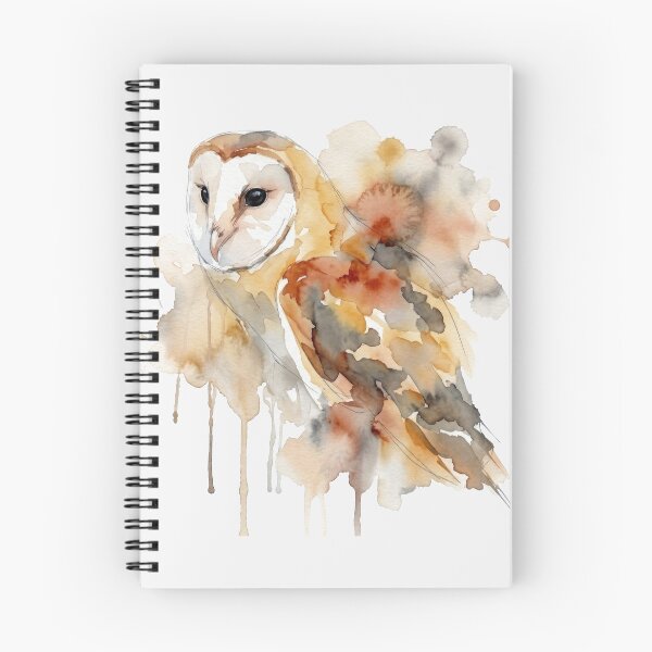 Item preview, Barn Owl Wing Extended, Rust and Grey designed and sold by caracatita75.