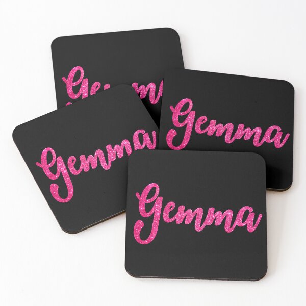 Item preview, Gemma Hot Pink Sparkly Personalised Name Design designed and sold by CamilasPrints.