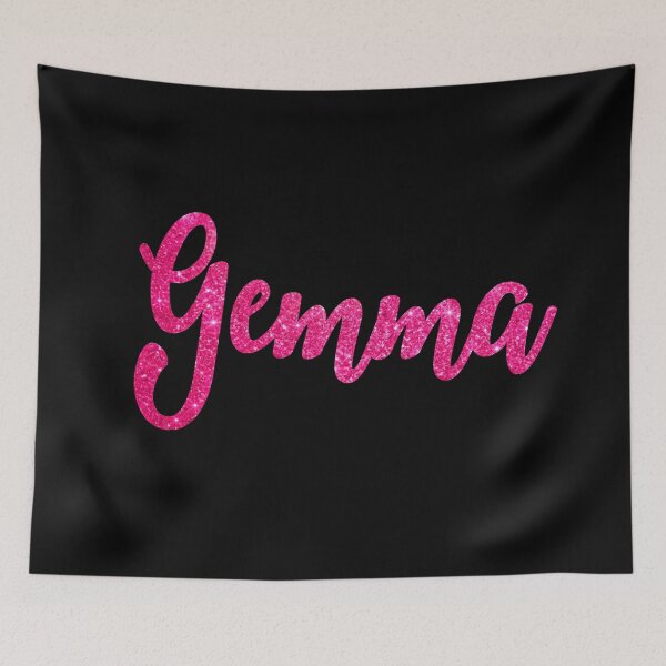 Item preview, Gemma Hot Pink Sparkly Personalised Name Design designed and sold by CamilasPrints.
