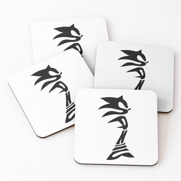 Item preview, Sonic the Hedgehog Typography Silhouette - Minimalist Black Tribal Art designed and sold by Austroz.