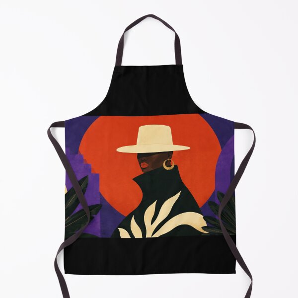Item preview, Scarlet Sun Muse – Afrocentric Retro Fashion Portrait designed and sold by Tidal Arts.