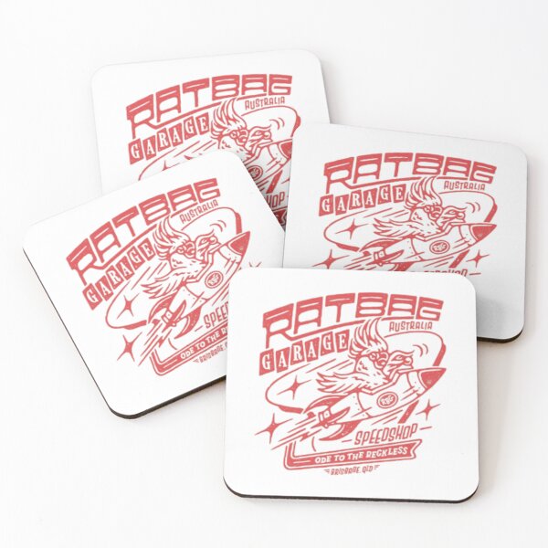 Item preview, Ratbag Garage – Rocket Rider Speedshop Emblem designed and sold by WATEKE.