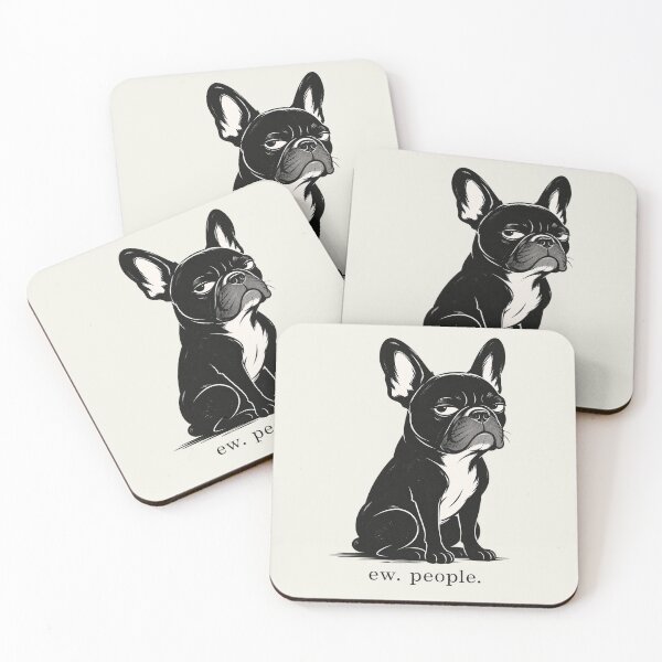 Item preview, Ew. People. Funny French Bulldog Snarky Dog designed and sold by FireWildChild.