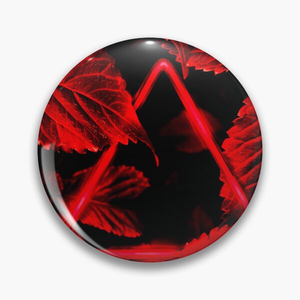 Item preview, Neon Red Triangle in Crimson Leaves designed and sold by Exodoi.