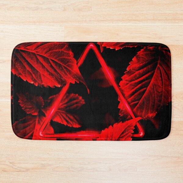Item preview, Neon Red Triangle in Crimson Leaves designed and sold by Exodoi.