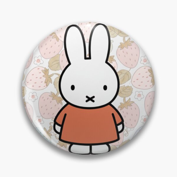 Item preview, Orange Variation Strawberry Background and Miffy Inspired  designed and sold by Cozy Moss Studio.