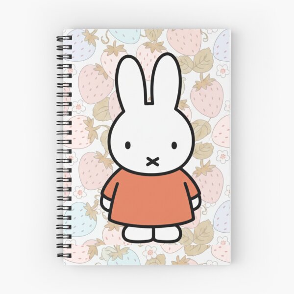 Item preview, Orange Variation Strawberry Background and Miffy Inspired  designed and sold by Cozy Moss Studio.