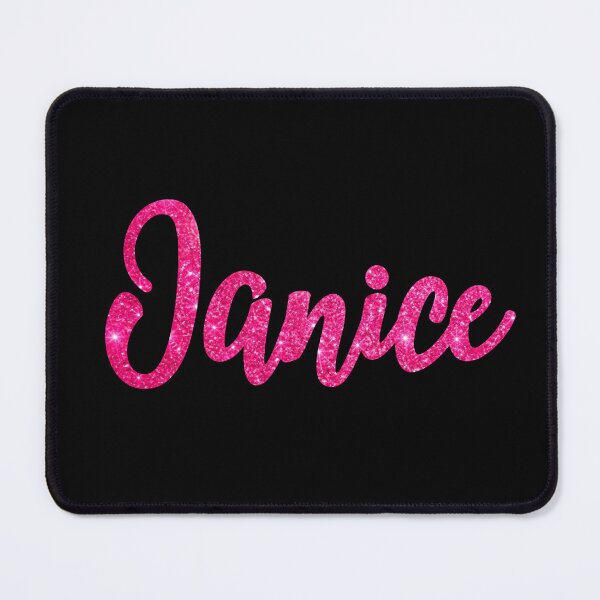 Item preview, Janice Hot Pink Sparkly Personalised Name Design designed and sold by CamilasPrints.