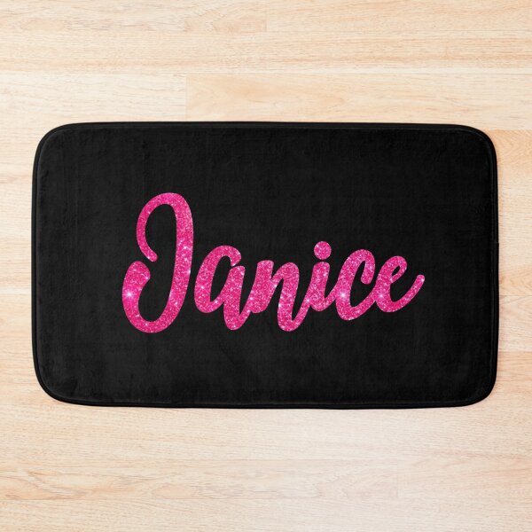 Item preview, Janice Hot Pink Sparkly Personalised Name Design designed and sold by CamilasPrints.