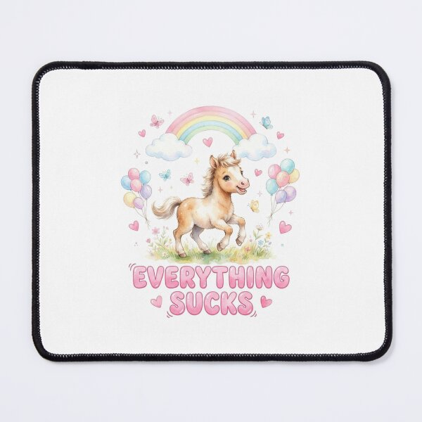 Item preview, Horse Everything sucks funny gag adult humor novelty meme memes pet christmas birthday designed and sold by CheeseBlueprint.