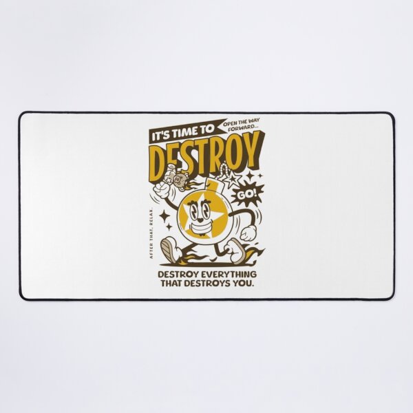 Item preview, Destroy & Relax – Bomb Character Retro Motivation Poster designed and sold by WATEKE.