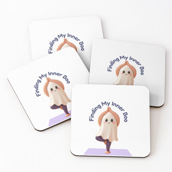 Item preview, Halloween Yoga. Finding My Inner Boo Yoga Ghost designed and sold by Inka Moon Design.