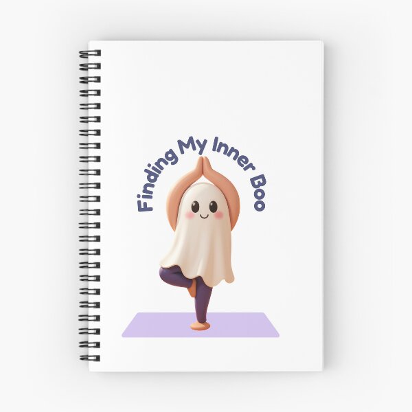 Item preview, Halloween Yoga. Finding My Inner Boo Yoga Ghost designed and sold by Inka Moon Design.